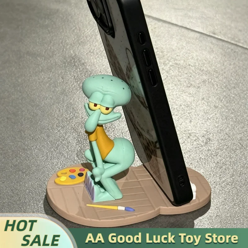 Image of Heißer Verkauf Oktopus-Handyhalter: Stabiler Cartoon-Anime-Figuren-Ornament, lustiger Desktop-Ständer, Heimdeko-Geschenk für Fans