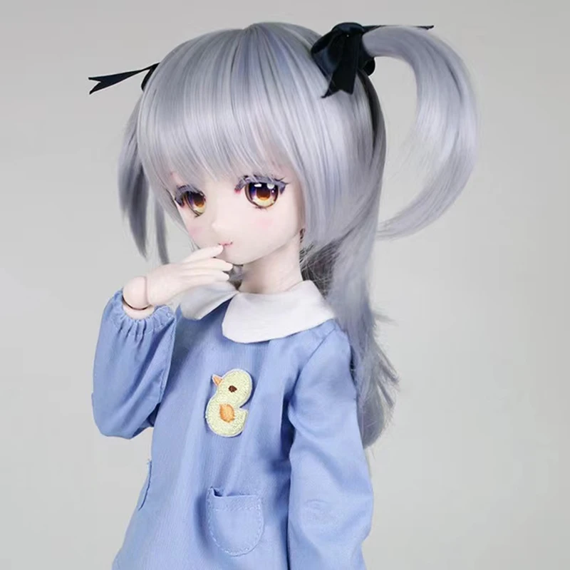 BJD/SD Puppe Perücke 1/3 1/4 1/6 Puppe Haar Mode Anime Puppe Perücke Weiche Hohe Temperatur Faser DIY Puppe spielzeug Zubehör Für Mädchen Geschenk