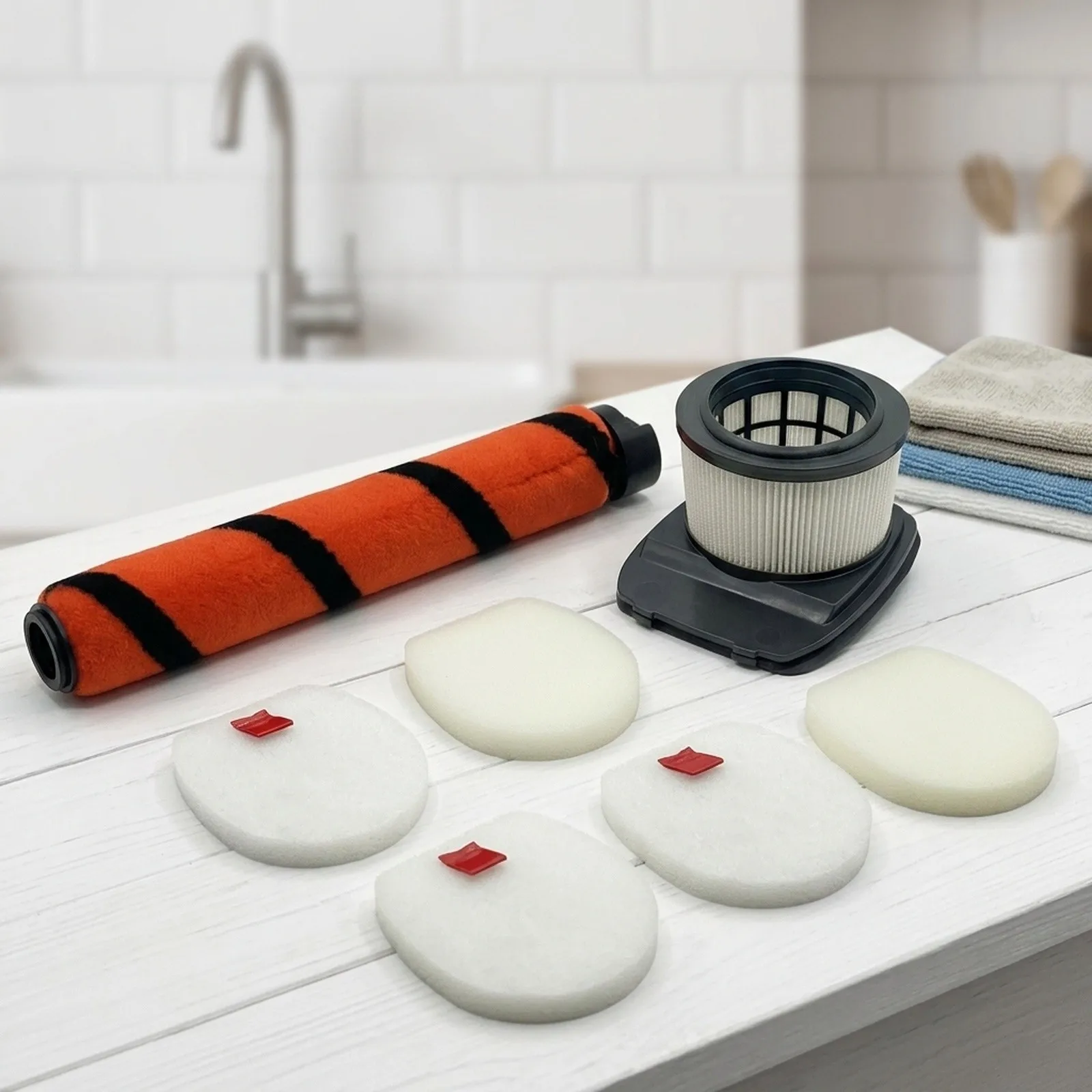 Upgrade Your Cleaning Routine with a Replacement Floor Roller Brush & Foam Filter Kit for Shark Vacuums 5 Pieces
