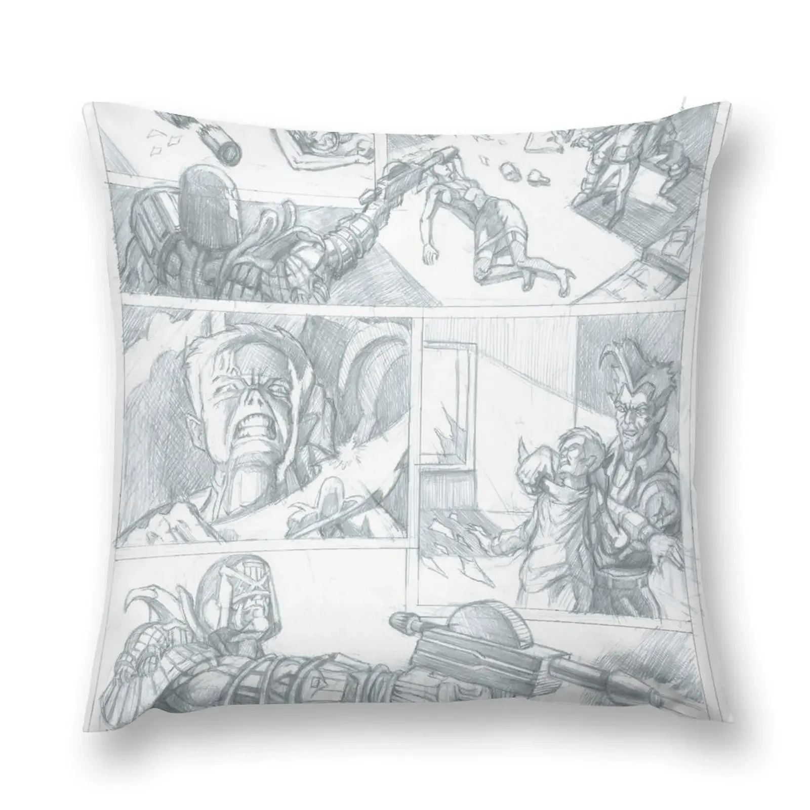 Judge Dredd submission pencilled Throw Pillow Pillow Case Marble Cushion Cover Christmas Pillowcase Luxury Sofa Cushions pillow