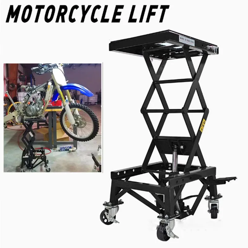 Portable Lift Stand Table hydraulic lifting frame jack for motorcycle high-level hoist lifting platform