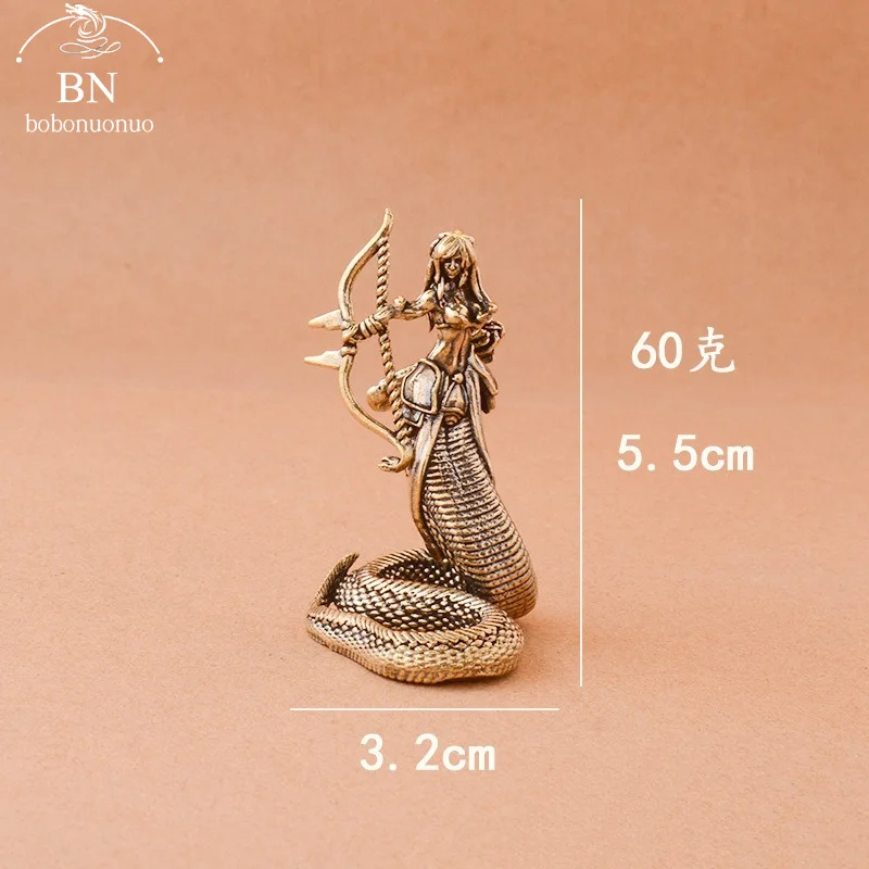 2025 new style Brass Medusa Ornaments Ancient Greek Snake Women's Crafts Home and Office Desktop Ornaments