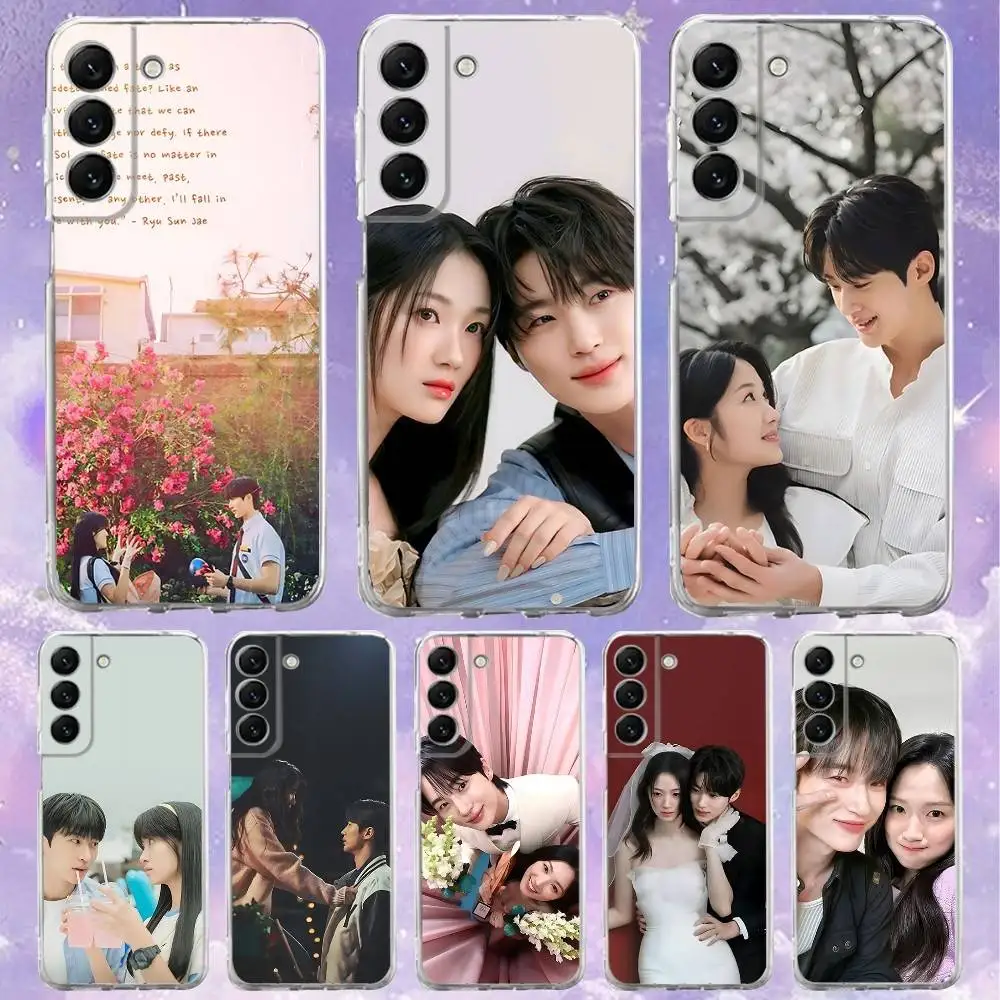 

Lovely Runner Korea TV Series Phone Case Silicone For Samsung S30,S23,21,22,20 Ultra,S20 FE lite,S10,9,PIus Note20 Cover Clear