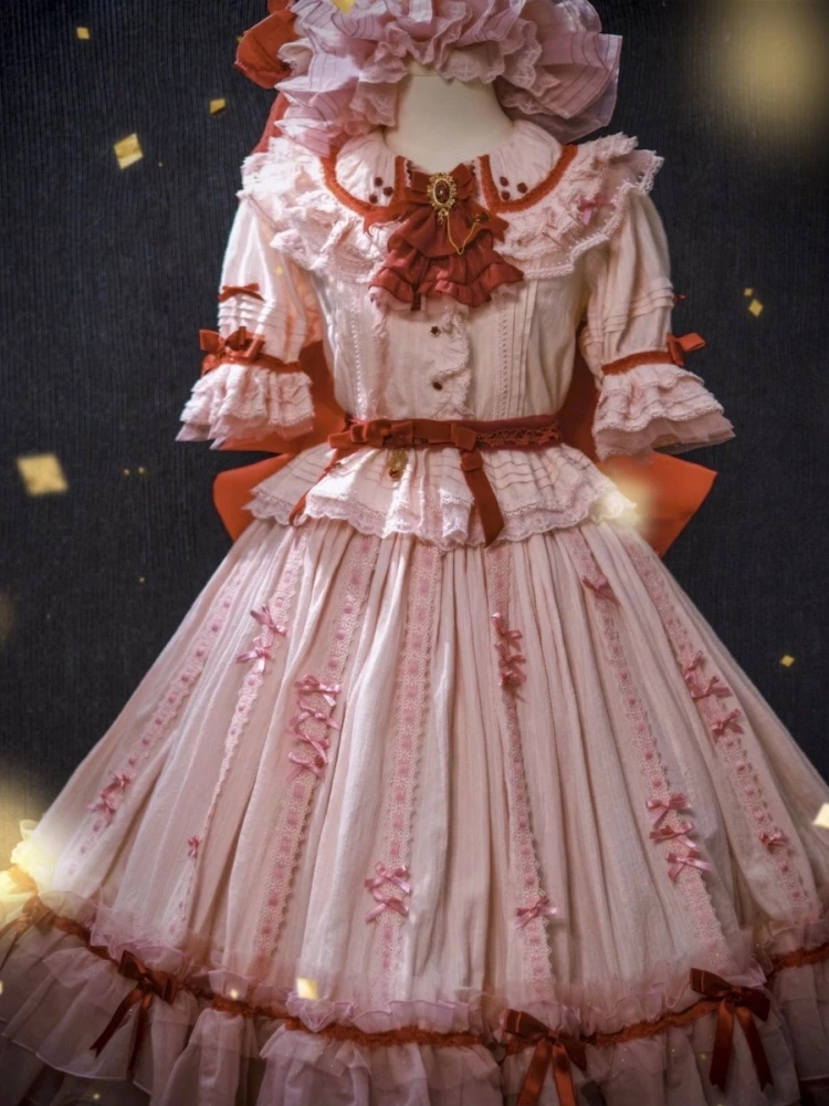 Remilia Scarlet Cosplay Touhou Project Remilia Cosplay Women Sweet Shirt Skirt Halloween Costumes Role Play Clothing Stock