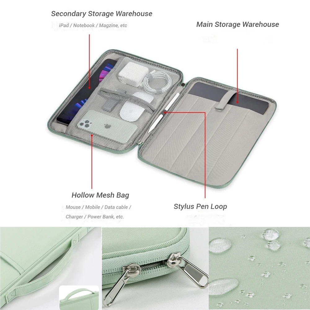 Zipper Sleeve Pouch Shockproof Cover For Wacom MovinkPad 11 Case