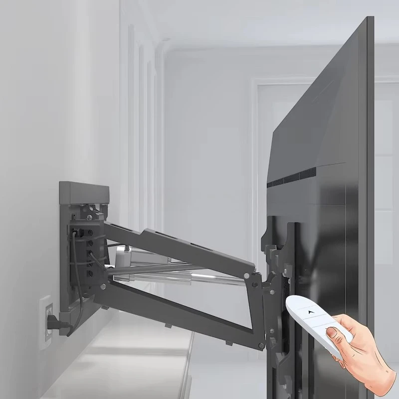 42 Inch Motorized TV Wall Mount with Remote Control Fireplaces TV Arm Mountable Cart Max Vesa 800x500 Tilt -5~+10