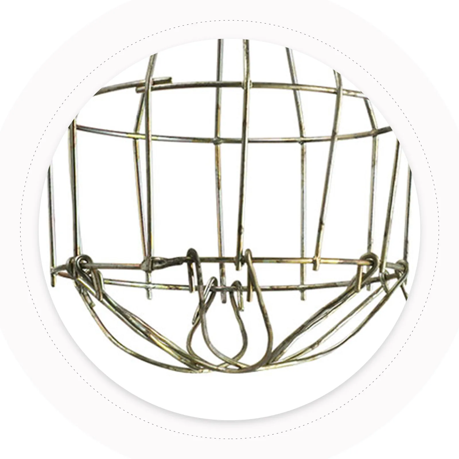 2Pcs Protective Lamp Bulb Guard Metal Mesh Wire Lampshade Cover Explosion-Proof Iron Cage Frame for Vintage Industrial Style Bar