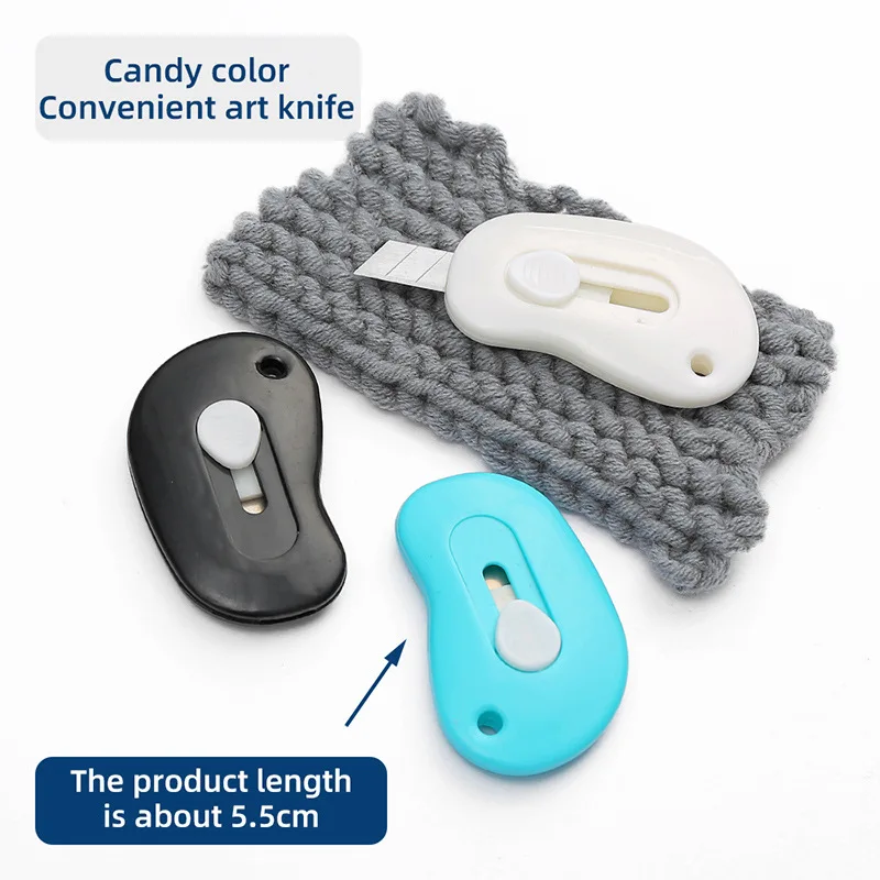 5pc Kawaii cancelleria Utility Knife Mini Pocket Utility Knife Box Knife Paper Cutter Craft Art Tool torna a materiale scolastico