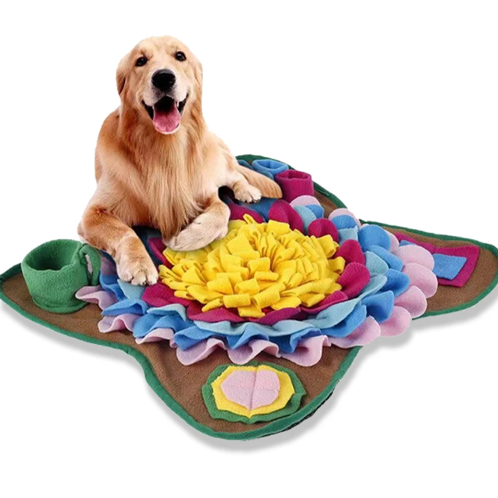 

Pet Snuffle Feeding Mat Sniffing Treat Puzzle Feeder Reduces Boredom & Anxiety Dog Training Pad for Slow Eating & Smell Training