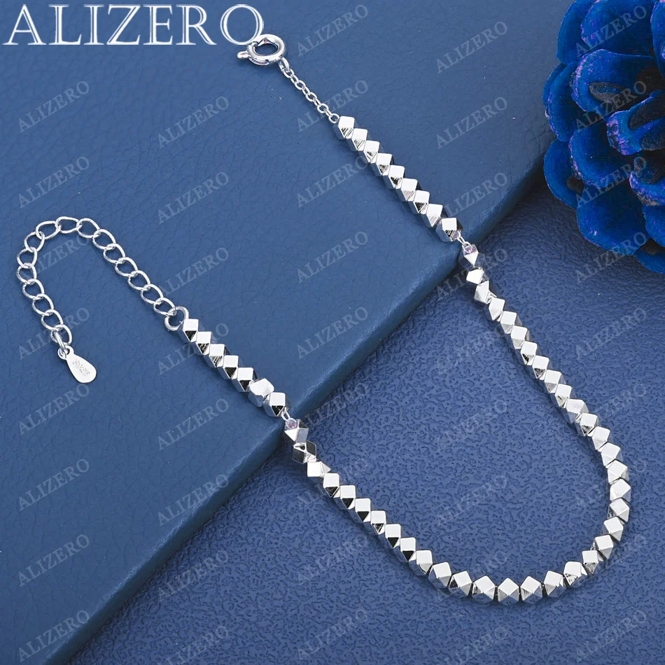 

ALIZERO 925 Sterling Silver Bracelet Shiny Irregular Beads Bracelets For Women Fashion Party Fine Jewelry Wholesale