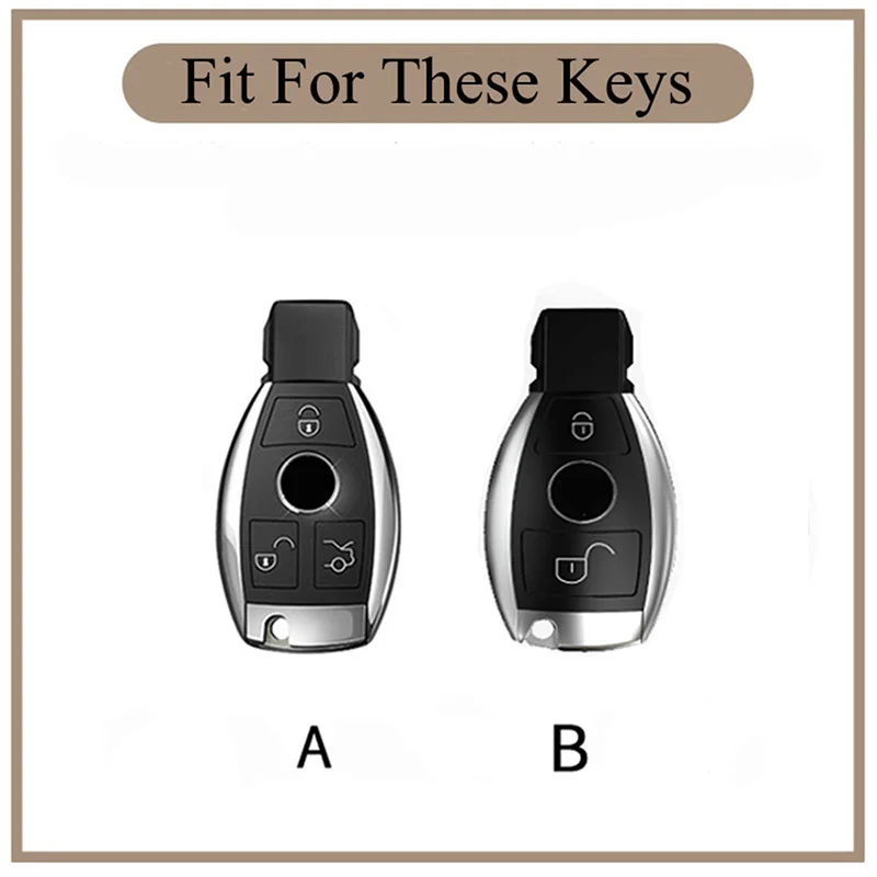 Car Remote Key Case Cover Fob for Mercedes Benz A B G R Class GLA GLK W176 W204 W251 W463 Accessories