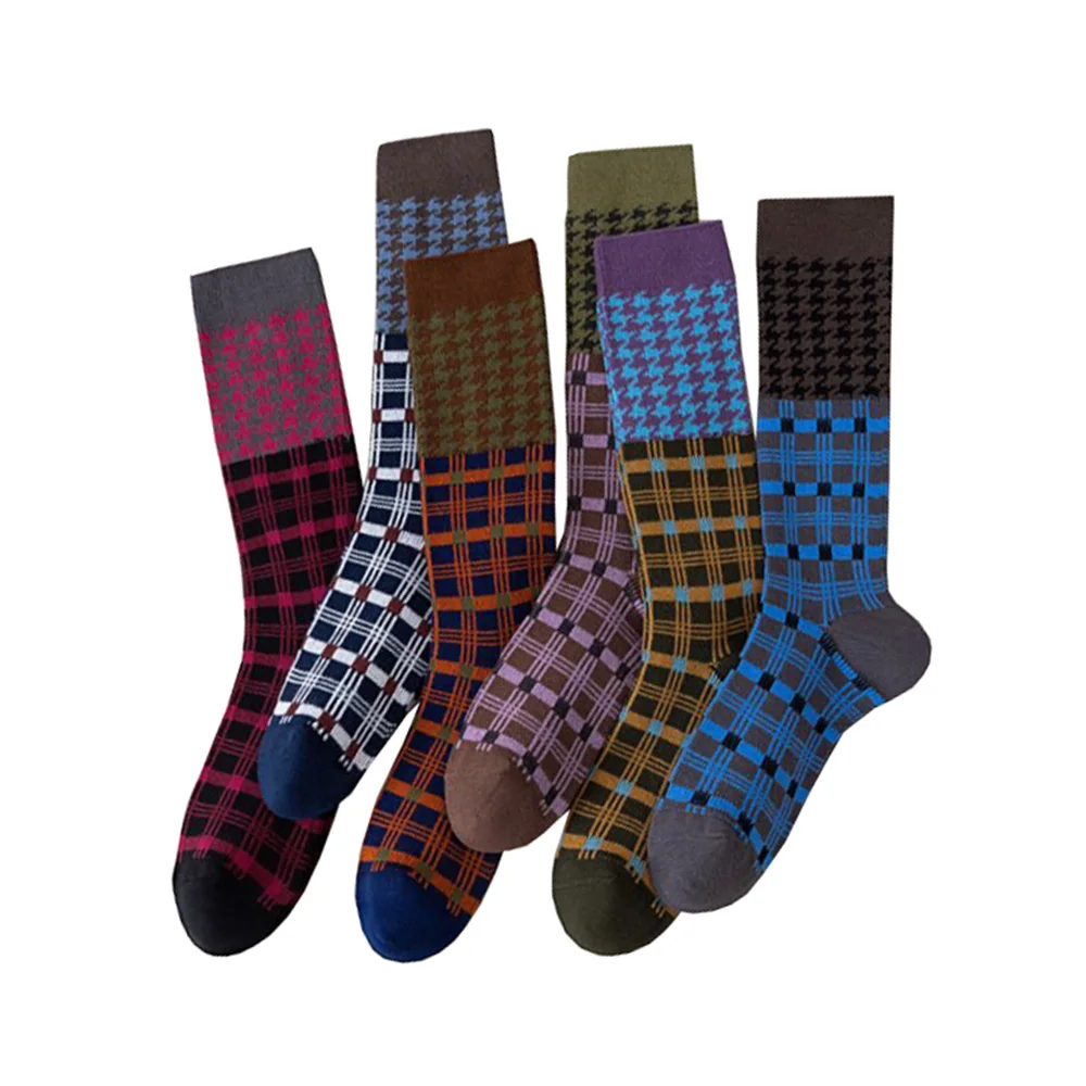 

Осенне-зимние длинные женские носки до середины икры с модным принтом Kawaii, милые носки ниже колена, повседневные повседневные носки в корейском стиле, искусство Happy Sokken