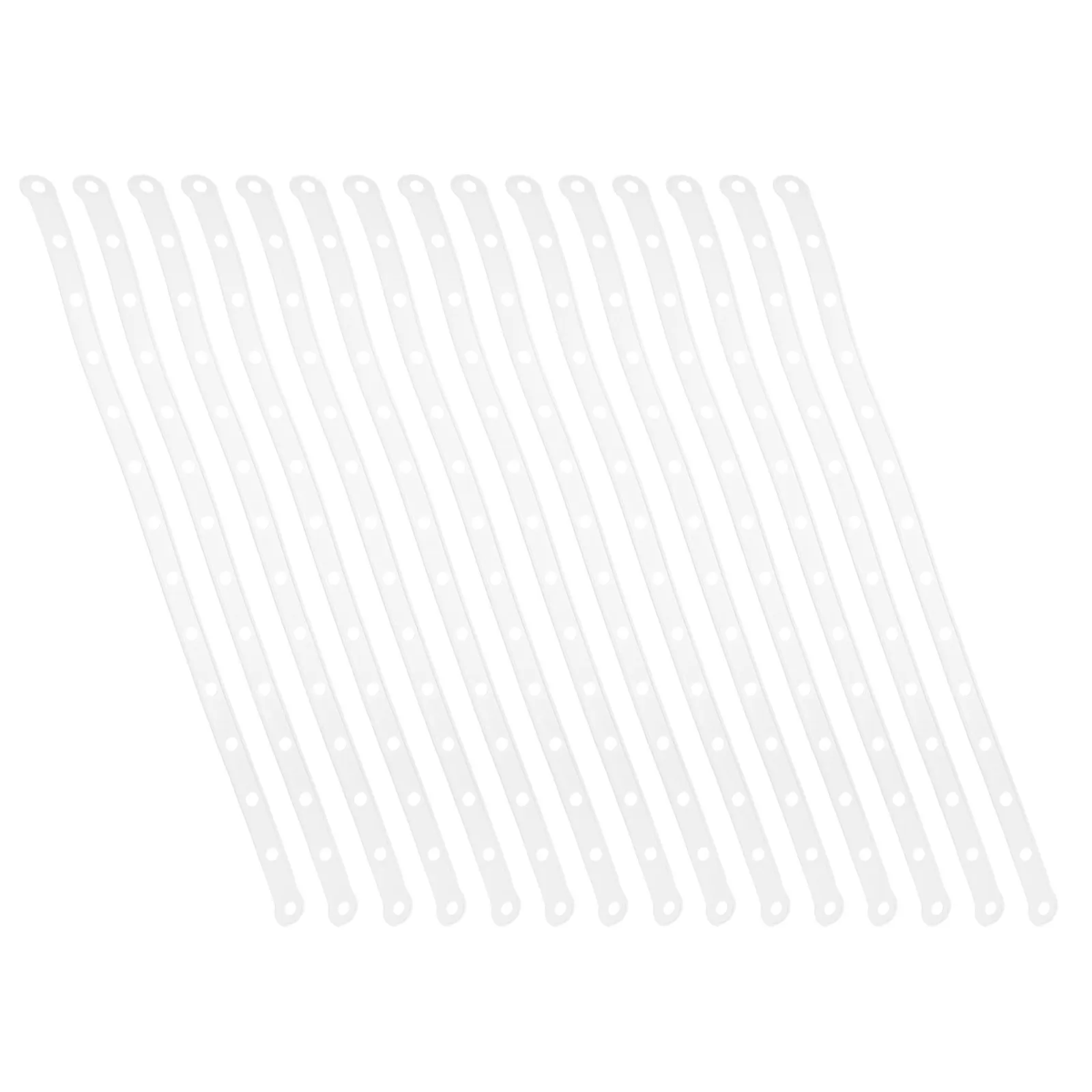 30Pcs Clothes Hanger Connecting Strips White Plastic Display Hanger Extenders for Retail Store Closet Organization Space Saving
