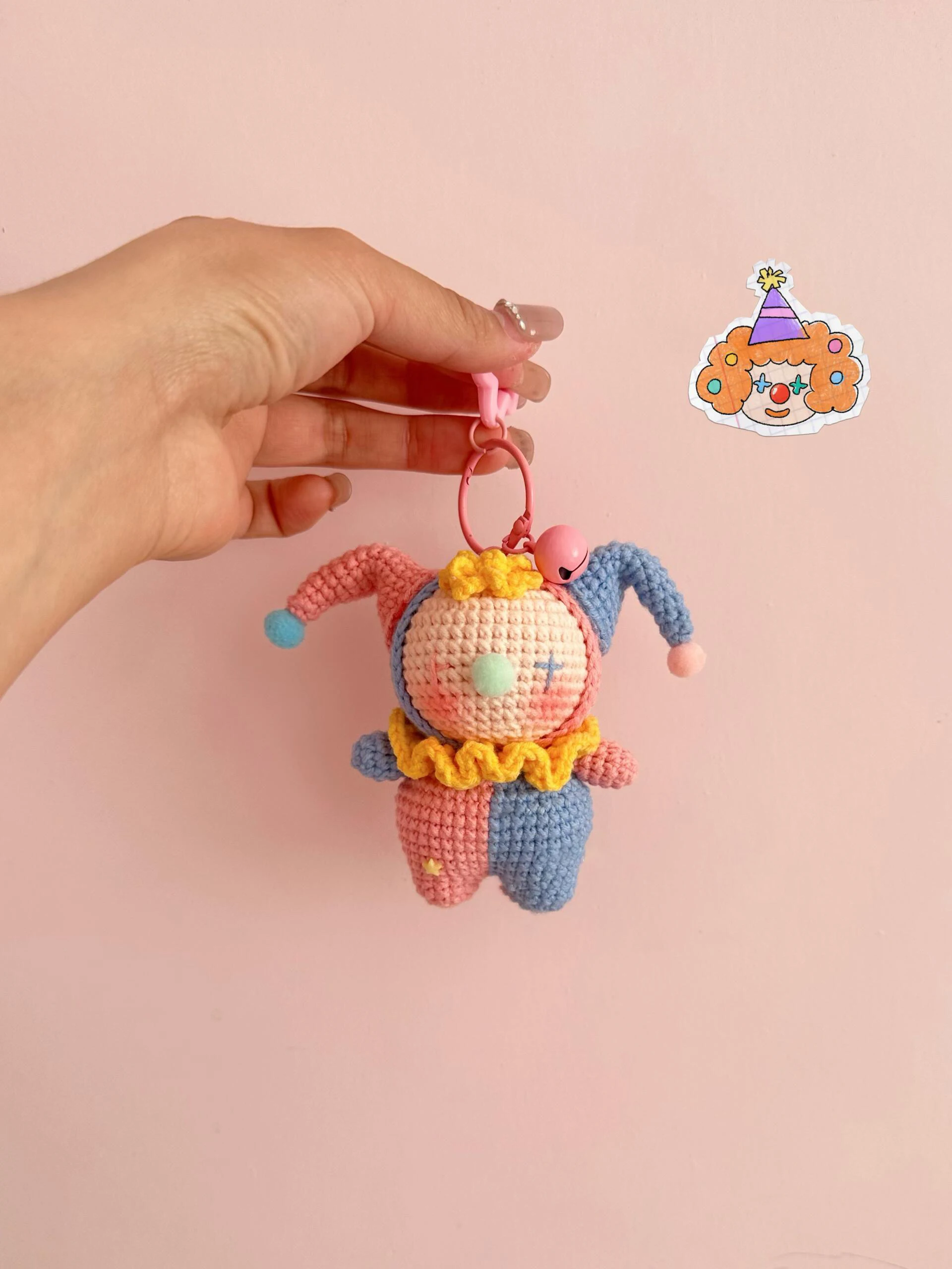 DIY Crochet Material Kit Toy Hanging Ornament Keychain Boredom Buster Time Killer Handmade Wool Yarn Craft Kit