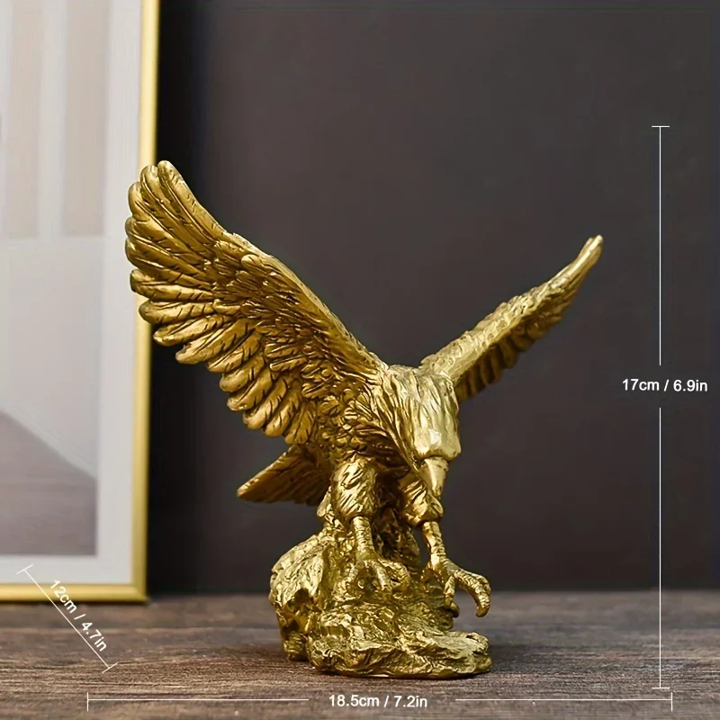 1pc Modern Abstract Resin Eagle Statue Majestic Winged Creature Intricate Detailing Living Room