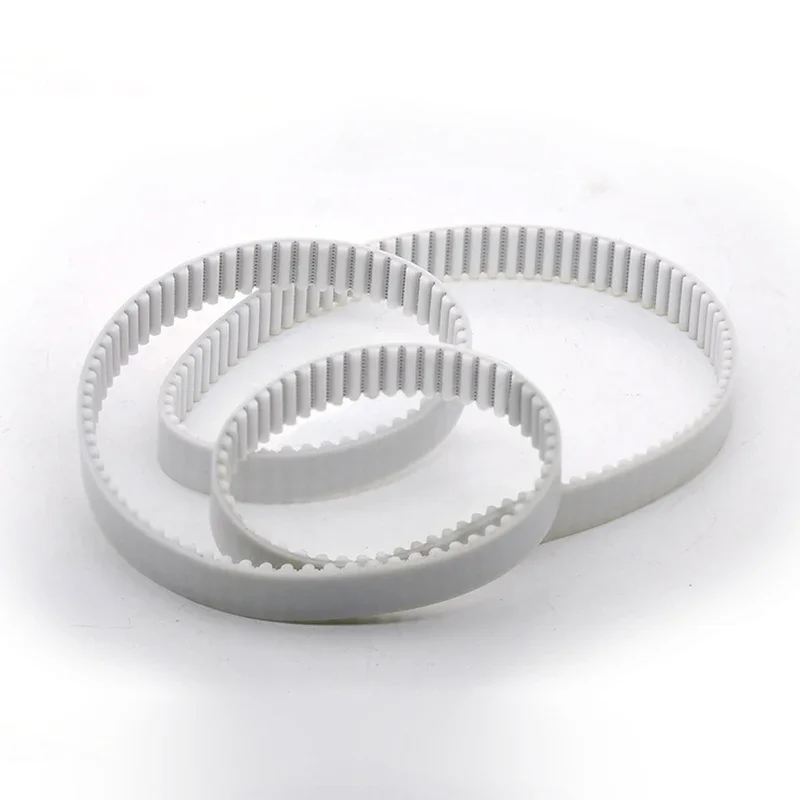 1Pcs HTD3M PU With Steel Core Timing Belt Width 10mm White Polyurethane Perimeter 1119mm-1269mm Closed Loop Gear Belt