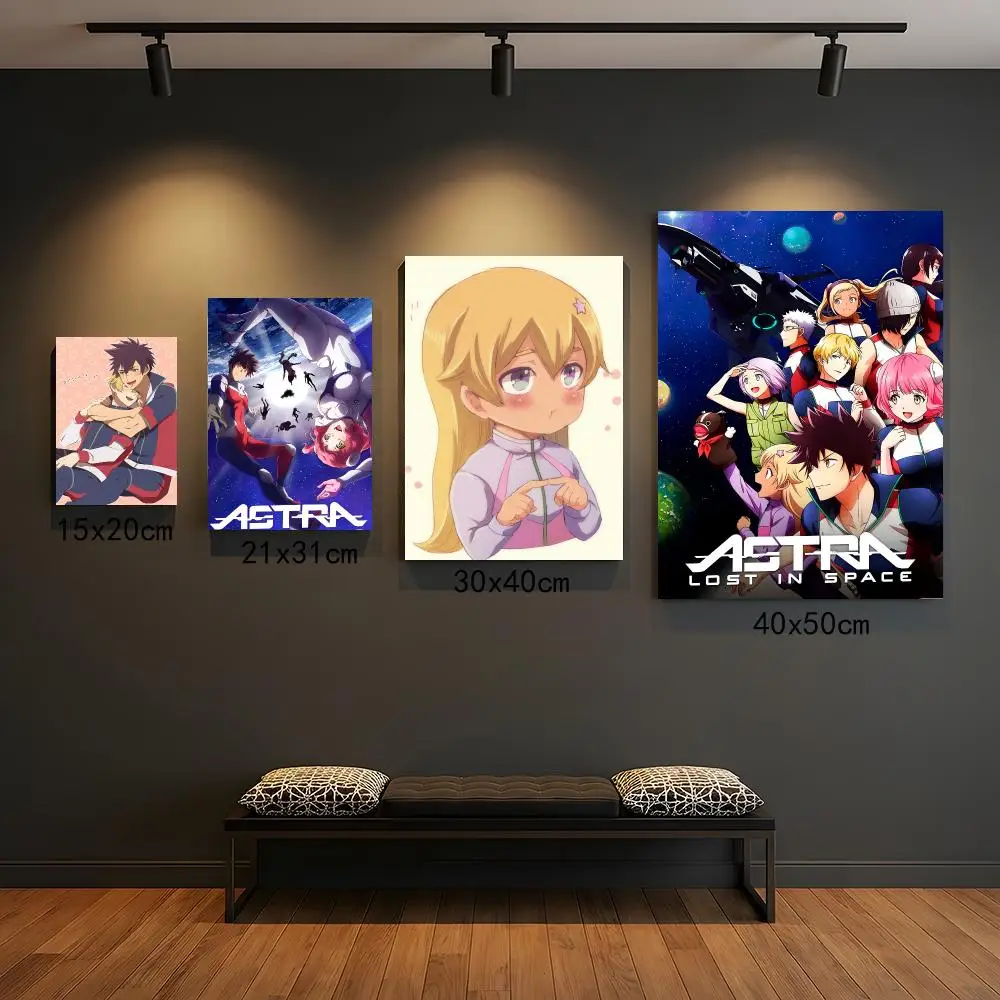 anime A-Astra Lost in Space-E Poster Peel and Stick Wall Art for Cafe Office Bar and Home Decoration