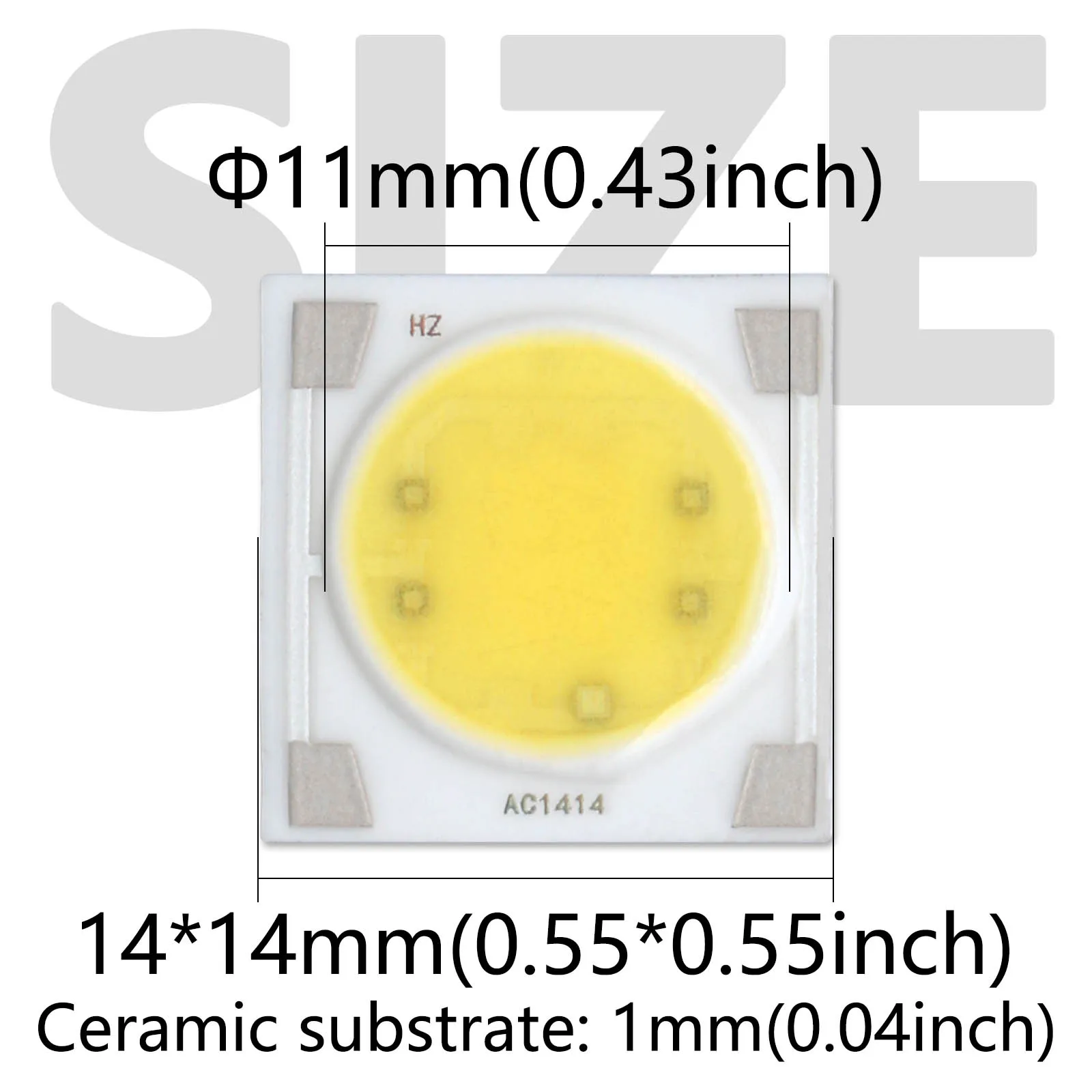 5pcs AC 220V LED COB Light Beads 3W 5W 7W 9W 12W Ceramic Substrate Smart IC Chip For DIY LED Lighting Floodlight Spotlight Lamp