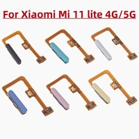 Fingerprint Sensor Flex Cable Replacement for Xiaomi Mi 11 Lite 4G/5G Power On Off Button Flex Cable
