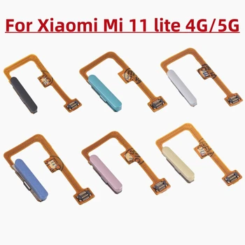 Xiaomi Mi 11 Lite 4G/5G Güç Açma Kapama Düğmesi Flex Kablo için Parmak İzi Sensörü Flex Kablo Değiştirme