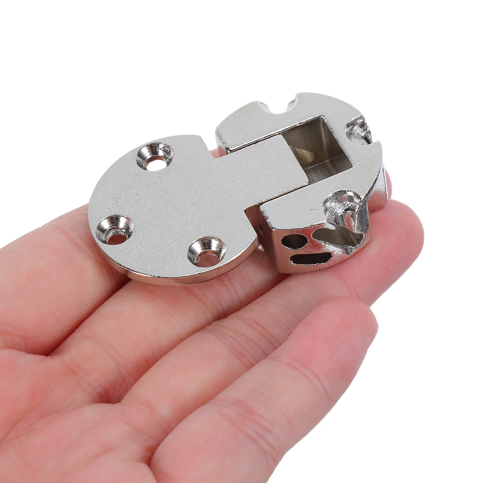 

4Pcs Folding Flip Hinges Heavy Duty Zinc Alloy Round Edge for Kitchen Cabinet Foldable Table Hardware Table Hinges