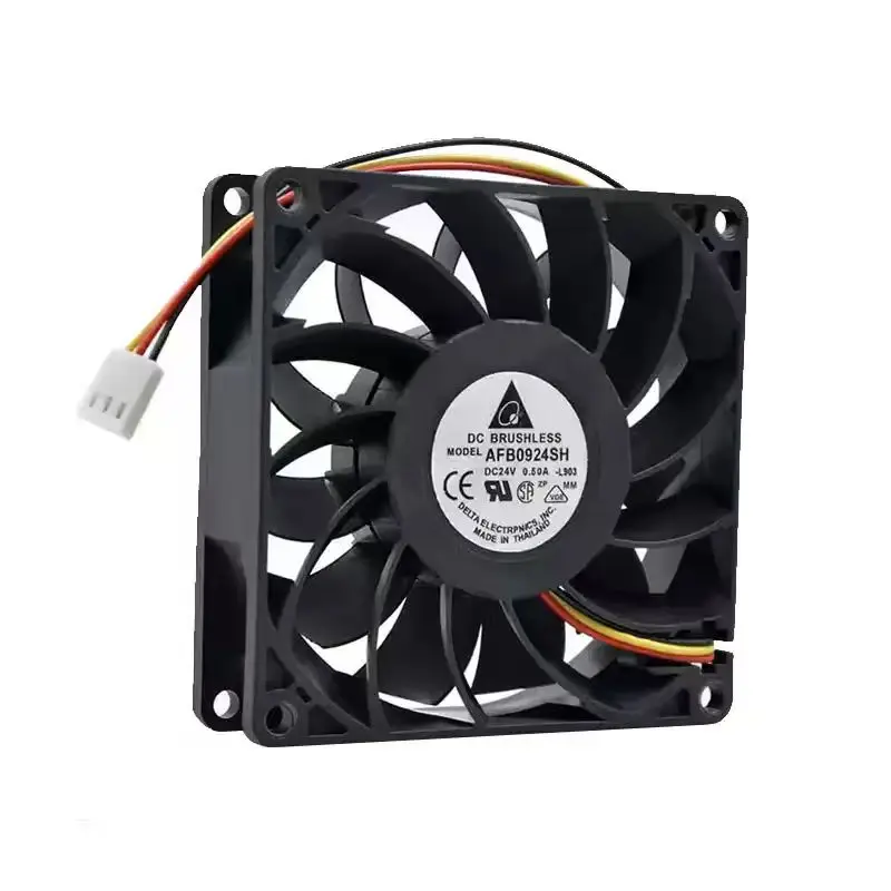 Original For Delta AFB0924SH 24V 0.50A 9225 Dual Ball Bearing DC Brushless Cooling Fan High Airflow Inverter Cabinet Radiator