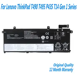 NEW L18C3P72 L18M3P74 Laptop Battery For Lenovo ThinkPad T490 T495 P43S T14 Gen 1 Series L18M3P73 L18L3P73 02DL007