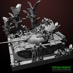 1/35YUFAN Resin Soldier model kits figure colorless and self-assembled No tanks and scene 6 soldier suits YFWW-2207