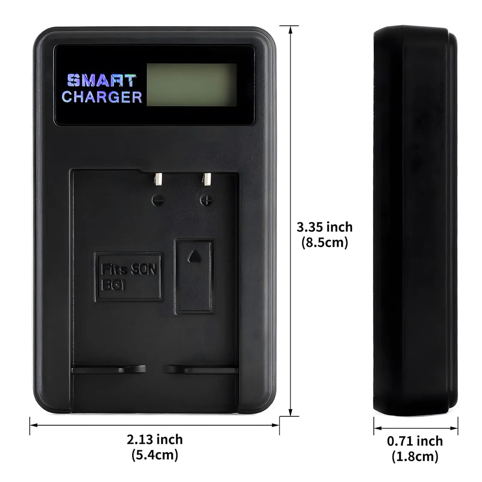 Carregador USB para Sony Cyber-shot, LCD, NP-BG1, NP BG1, DSC-W120, W150, W220, DSC-H3, H7, H9, H10, H20, H50, H55, H70, DSC-HX5V