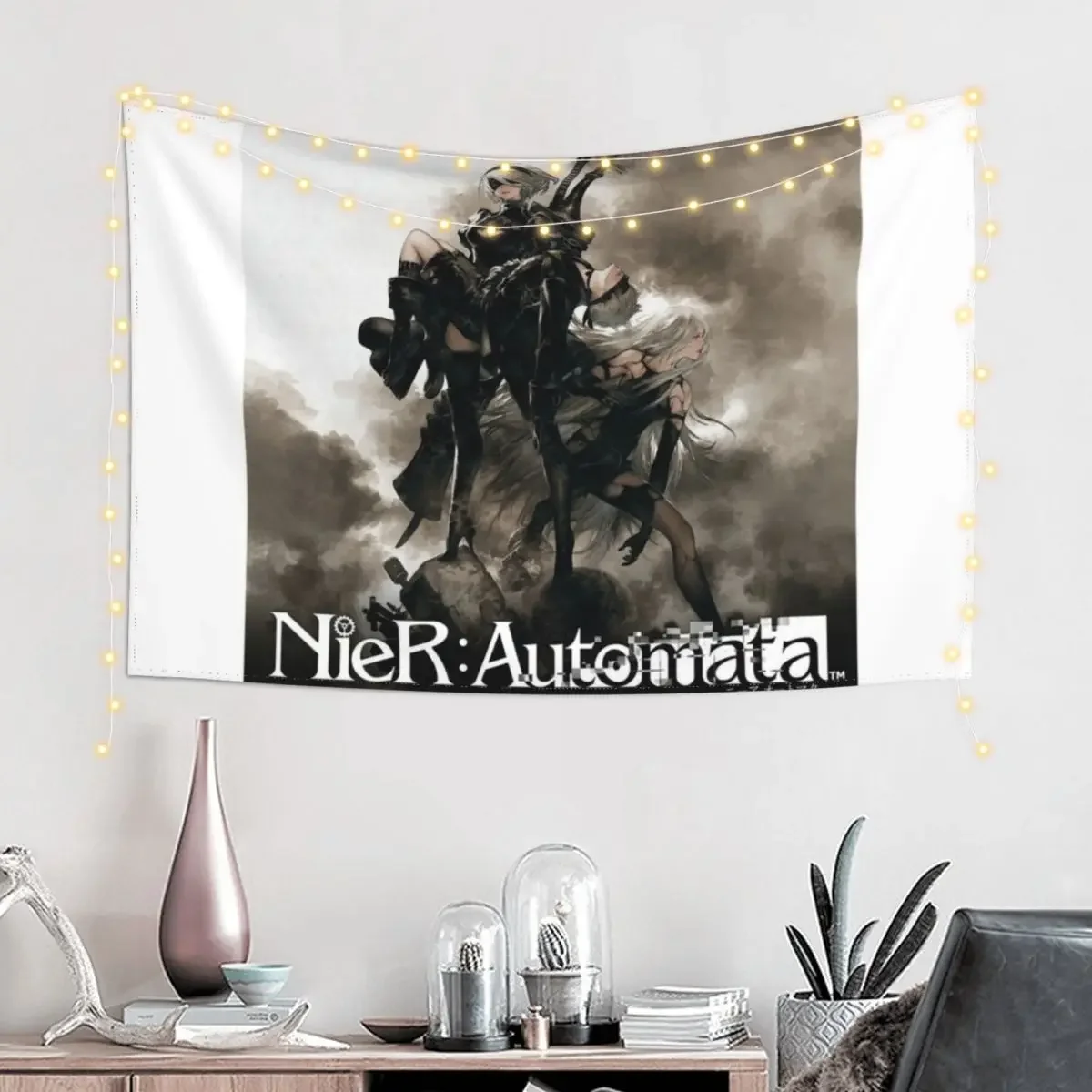 Nier Automata 2B Tapestry Room Decoration Aesthetic Decoration Room Tapestry