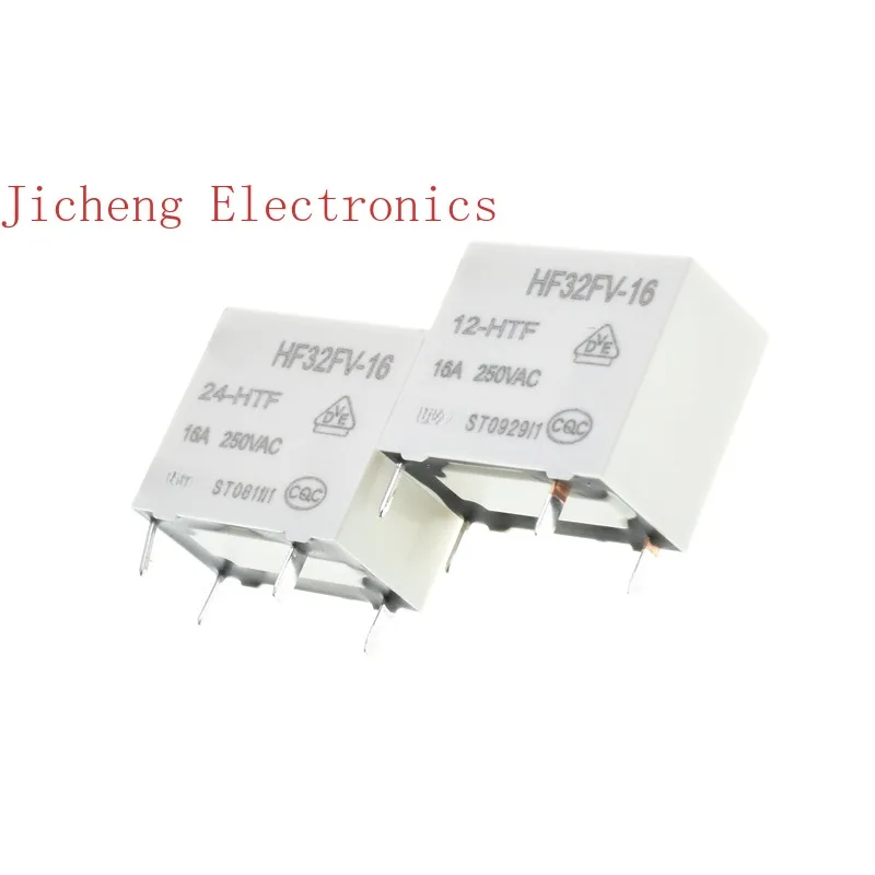 10PCS Relay HF32FV-16-24-HTF 4-pin 24V 16A 250VAC set of normally open standard type