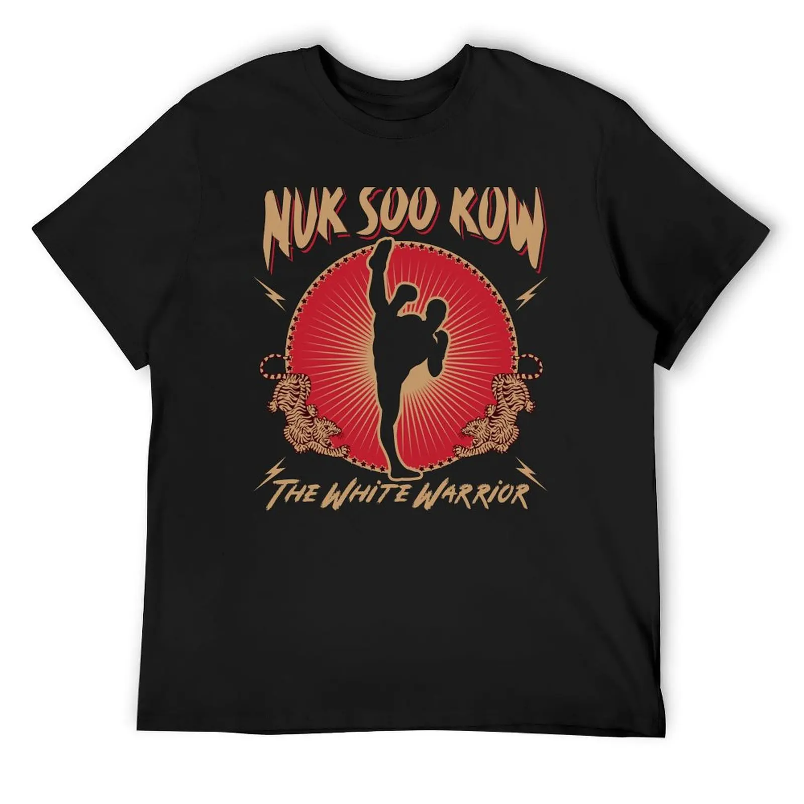 Nuk Soo Kow - The White Warrior T-Shirt Anime Stuff Shirts Graphic Tees Mens Fashion-image