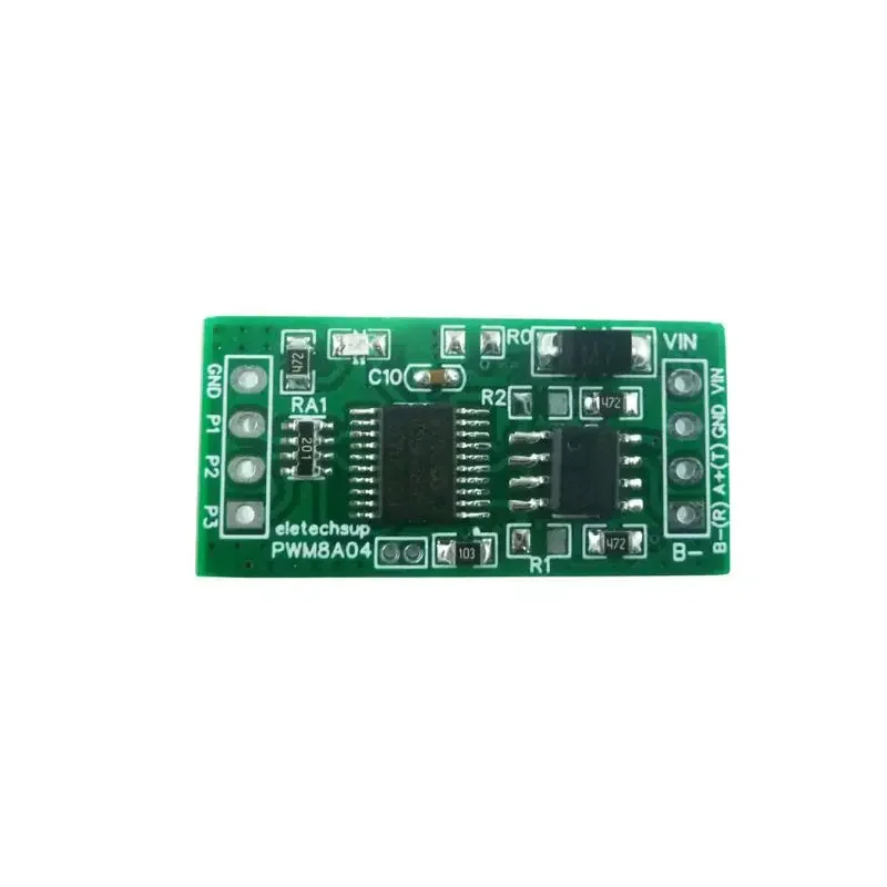 PWM8A04 DC 5V 12V 3CH RS485 1Hz-20kHz Duty Cycle Frequency Adjustable PWM Square Wave Pulse Generator Modbus RTU