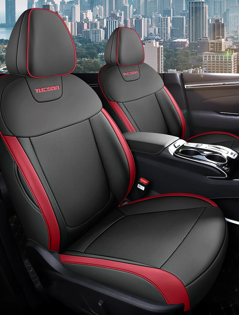 Maßgefertigte Auto-Zubehörteile Sitzbezüge aus Kunstleder für Hyundai Santa Fe Palisade Veracruz 6 Sitze 7 Sitze 8 Sitze – Detail 31
