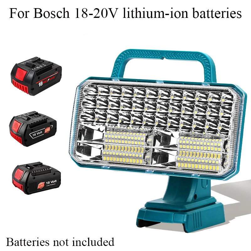 

4200-Lumen LED WorkLight for Makita/DeWalt/Milwaukee/Bosch/Black&Decker/Craftsman 18-20V Lithium Batteries Outdoor Camping Light
