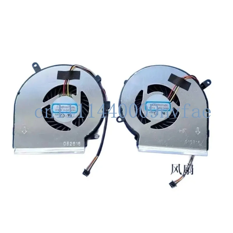 Laptop CPU+GPU Cooling Fan 3-Wire for MSI GE62 GE72 PE60 PE70 GL62 GL72 Compatible Part Number:  PAAD06015SL