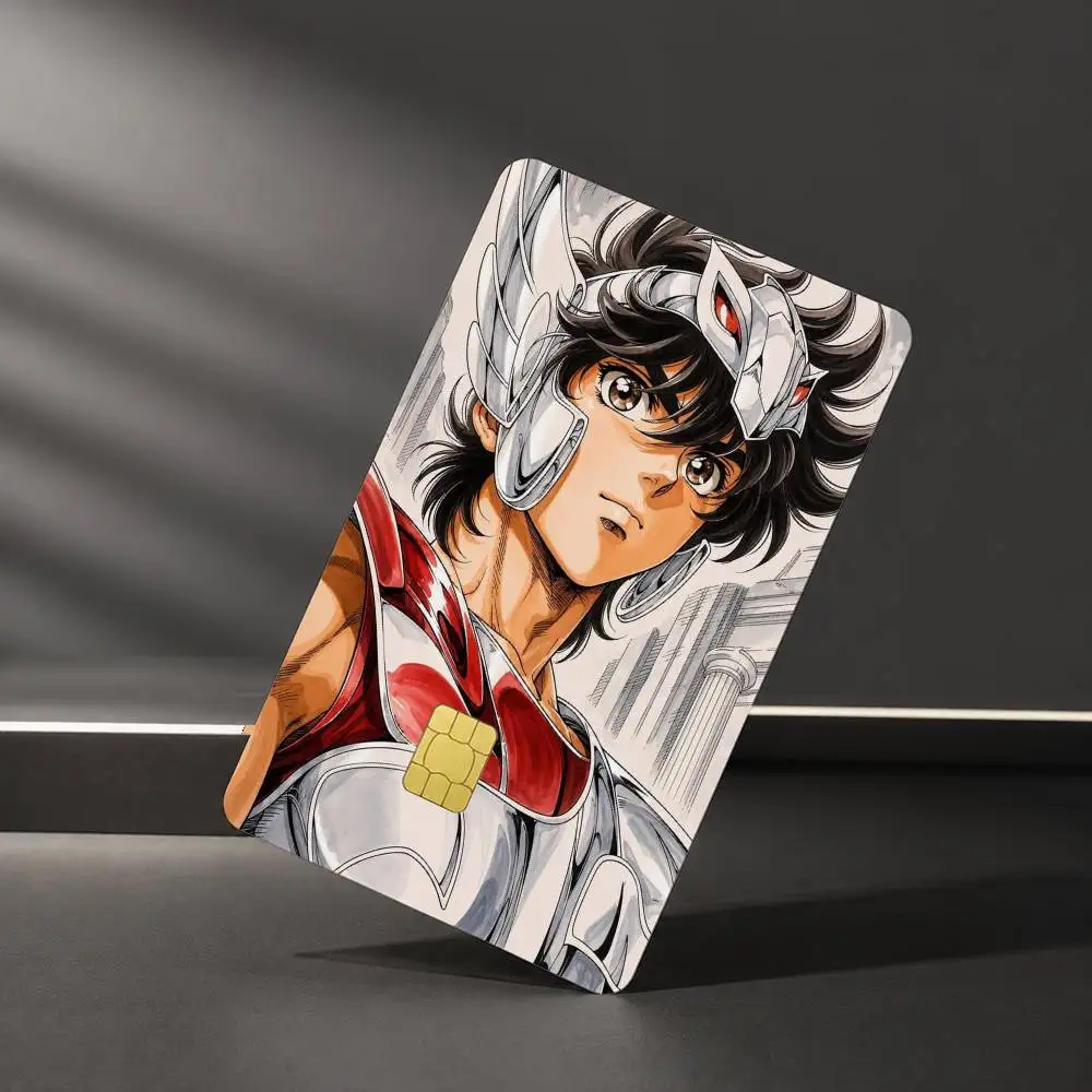 Cool S-Saint S-Seiya-es Anime  Sticker Film Tape Skin for Credit Card Debit Card Waterproof Stickers