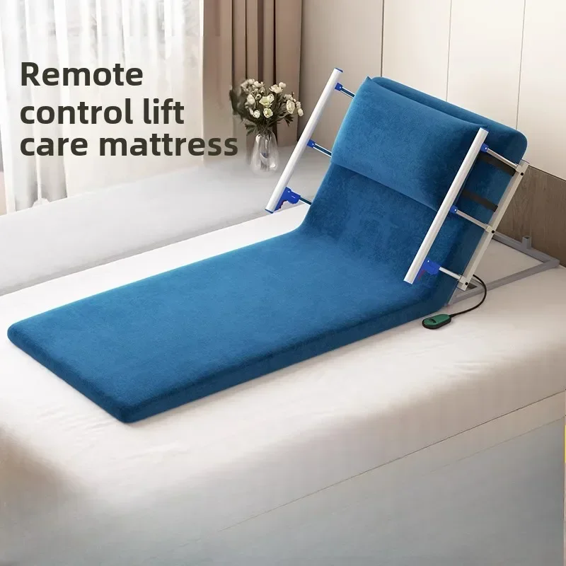 Electric wake-up aid device, the elderly are bedridden at home, and lean on the back lift mattress after getting up