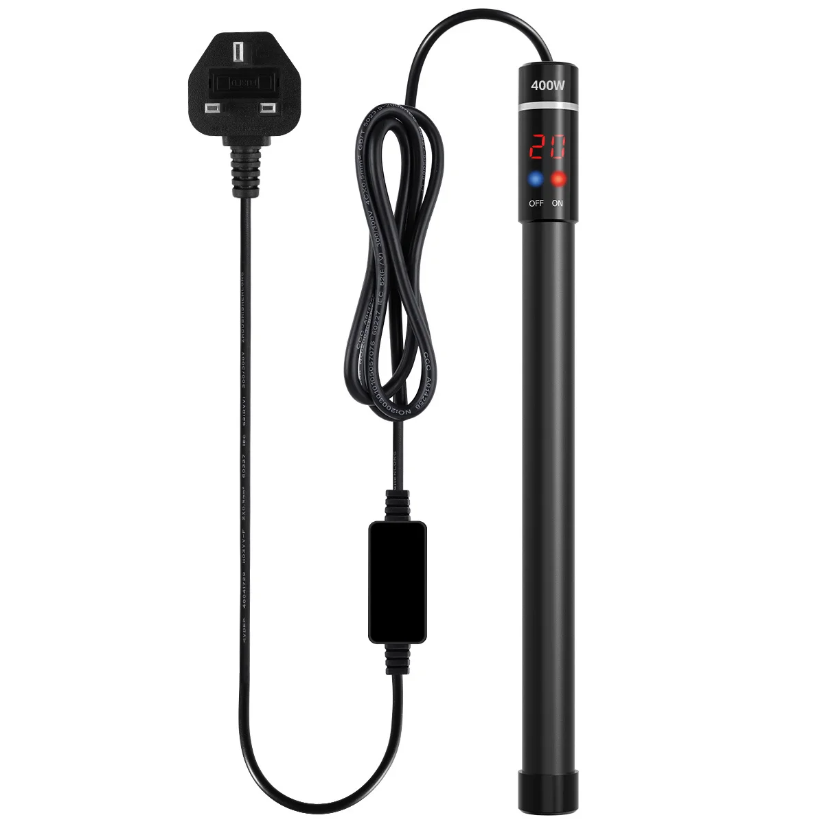 

Aquarium Heater Submersible 20 34℃ Temperature Control for Freshwater Saltwater Fish Tank Thermostat E2 Protection Heating