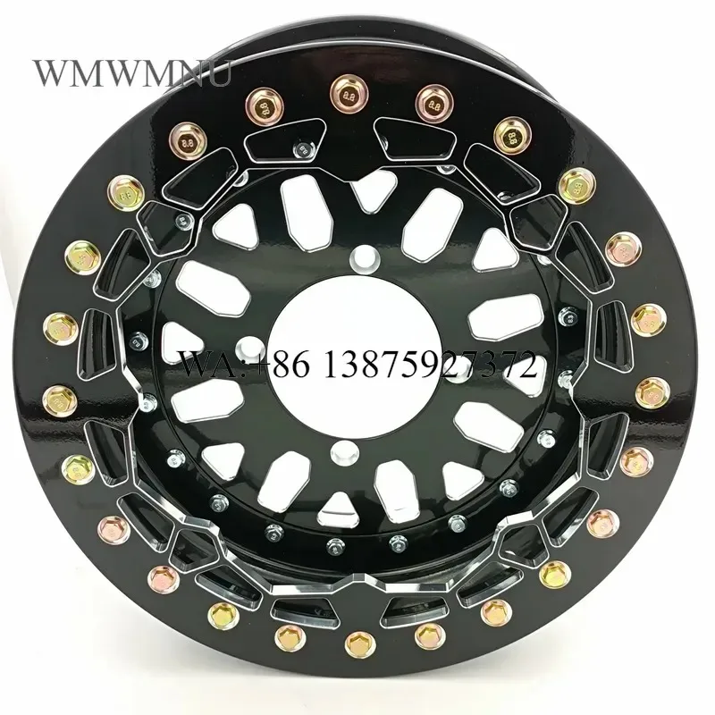 Wmwmnu 15 Inch UTV Wheels 15x7 Offset 5+2 Bolt Pattern 4/137 Aluminum Wheel for Can Am X3 Maverick