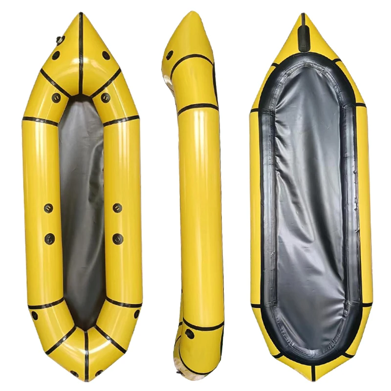 330 Cm 2 Person Tpu Cheap Ultralight Whitewater Lightweight Packraft With Carbon Fiber Paddle