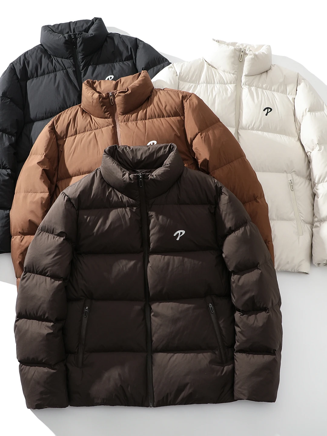 Chaqueta de Plumón de Pato Blanco de Alta Gama para Hombre, Abrigo de Invierno para Exteriores, Cuello Alto, Moderno, Versáti...