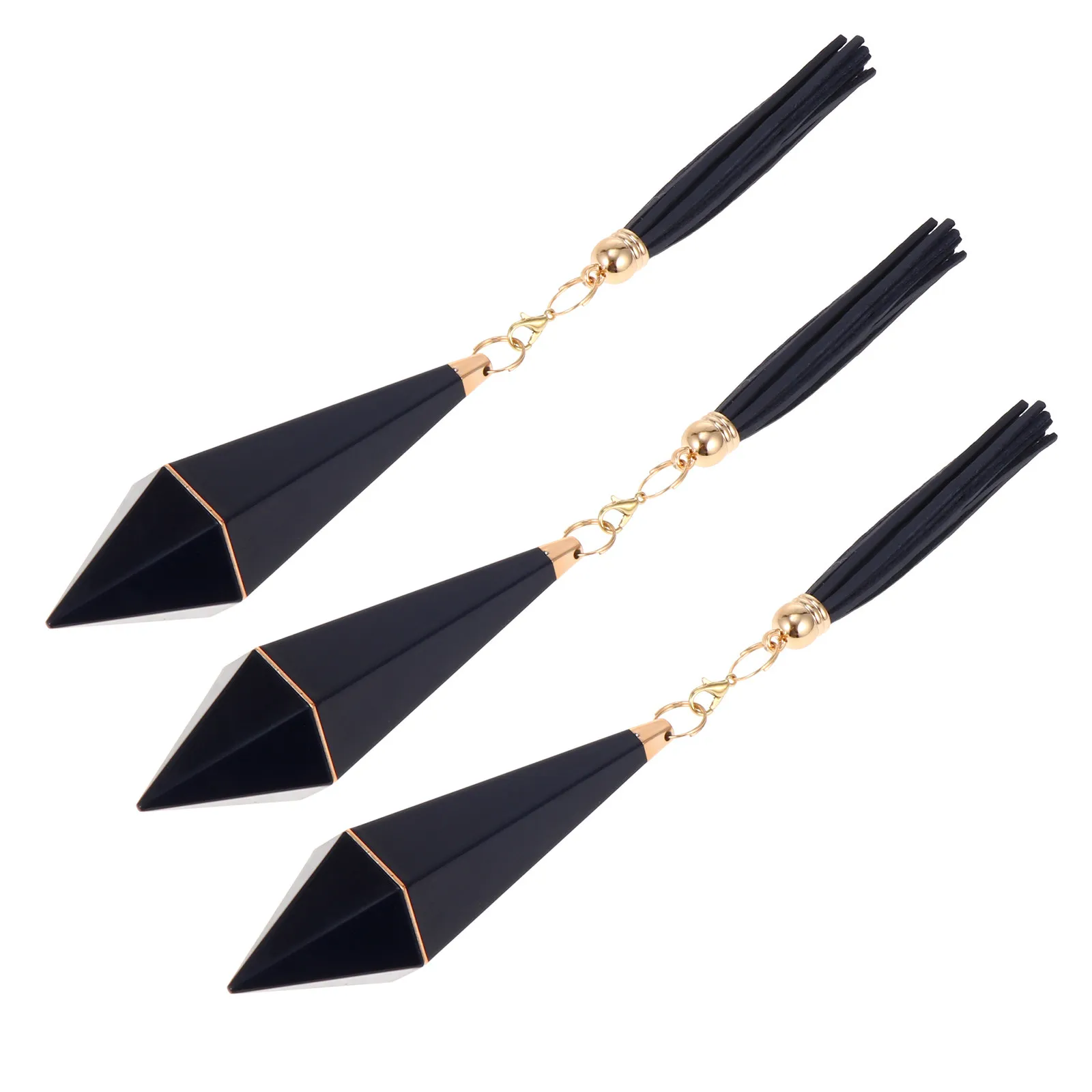 

3Pcs Tassel Lip Gloss Tubes Refillable Washable Leak-Proof Empty Lip Balm Bottles Portable Compact for Travel Business Outdoor