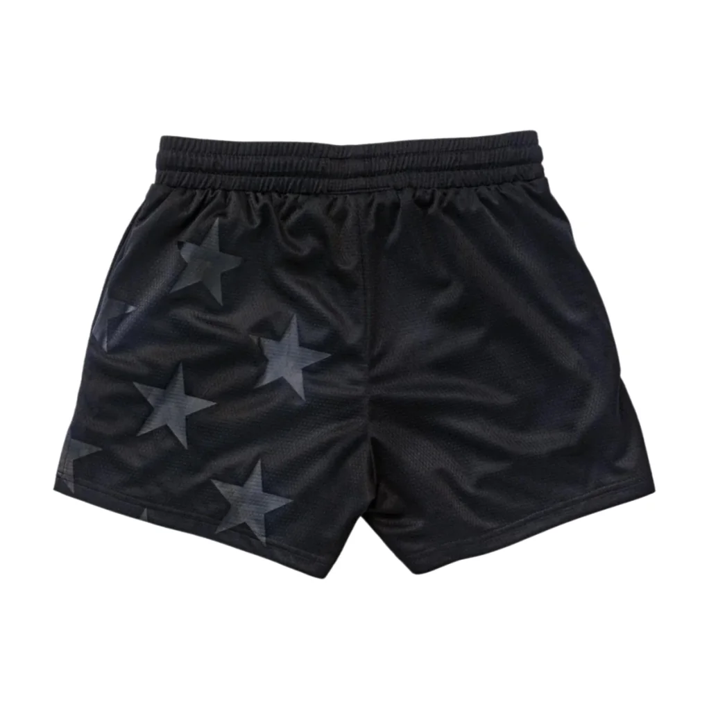 American Retro Sportswear Style with Staggered Five-pointed Star Patterns Family Matching Summer Quick-drying Athletic Shorts