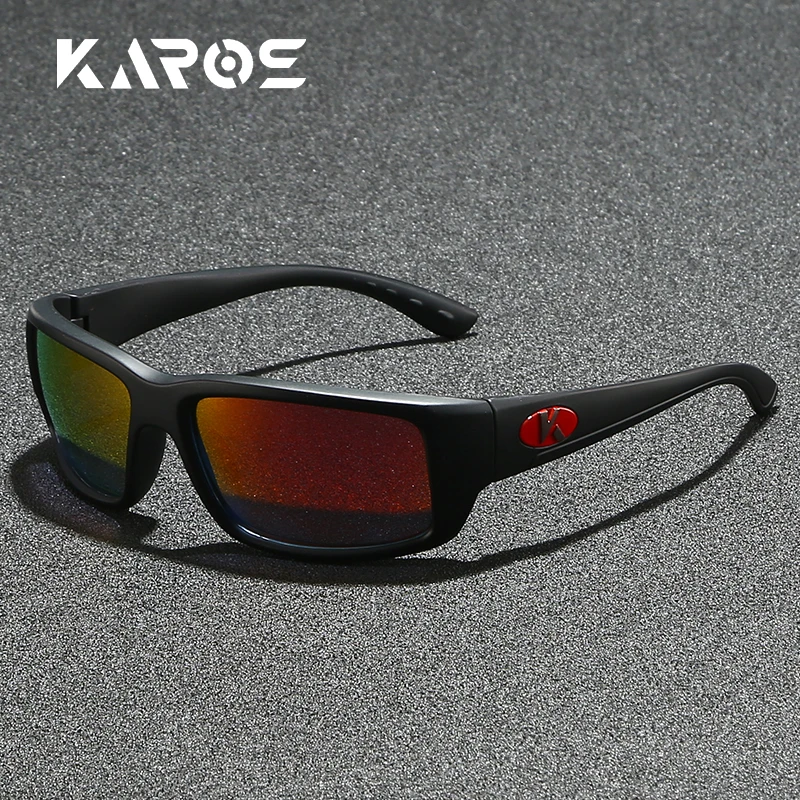 Karos الاستقطاب النظارات الشمسية الرجعية الرجال النساء القيادة ركوب الدراجات في الهواء الطلق الرياضة الشاطئ نظارات شمسية UV400 حماية النظارات الكلاسيكية