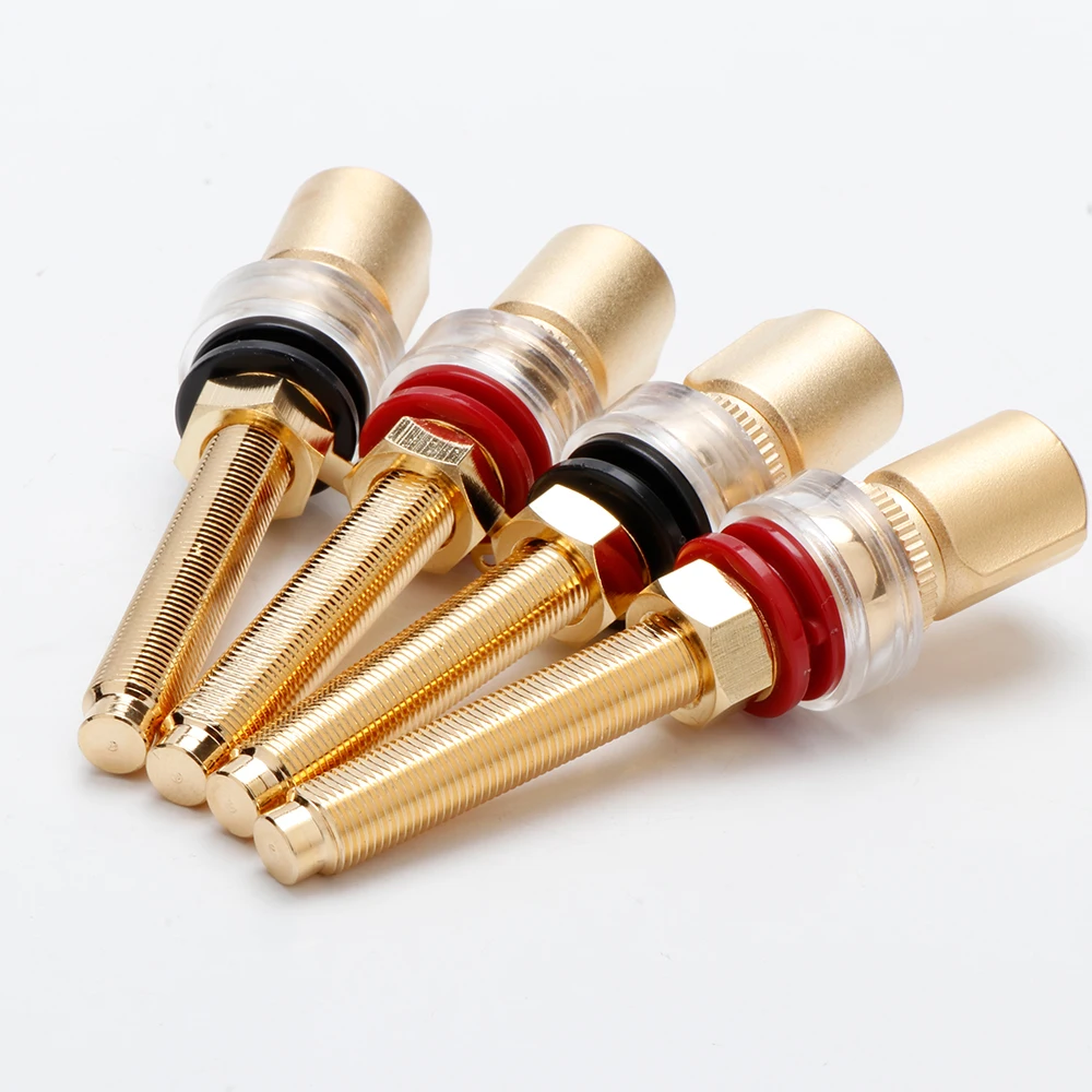 HiFi Lautsprecher Binding Post Kupfer Vergoldet Banana Jack Stecker HIFI Audio Lautsprecher Bananen Stecker Terminal – Detail 8
