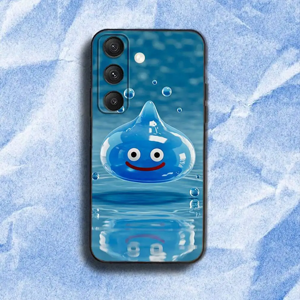 حافظة هاتف Dragon Q-Quest S-Slime لهاتف سامسونج S 25,24,23,22,30,21,10,9,Ultra,Plus,Lite,FE,4,5G حافظة ناعمة سوداء
