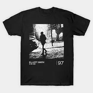 Elliott Smith  2:45Am  Minimalist Graphic Artwork Design  Unisex summer T-shirt Cotton fashion couple clothes