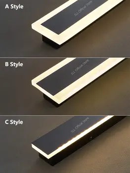 現代防水戶外長條LED壁燈 IP65鋁製壁燈花園門廊壁燈 110V 220V 洗牆燈 6 最佳銷售 戶外壁燈 - №4