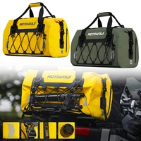 Bolsa de asiento trasero para motocicleta, bolsa impermeable de 40L, 66L, 90L, bolsa de lona seca para viajes, motociclismo, ciclismo, senderismo, Camping